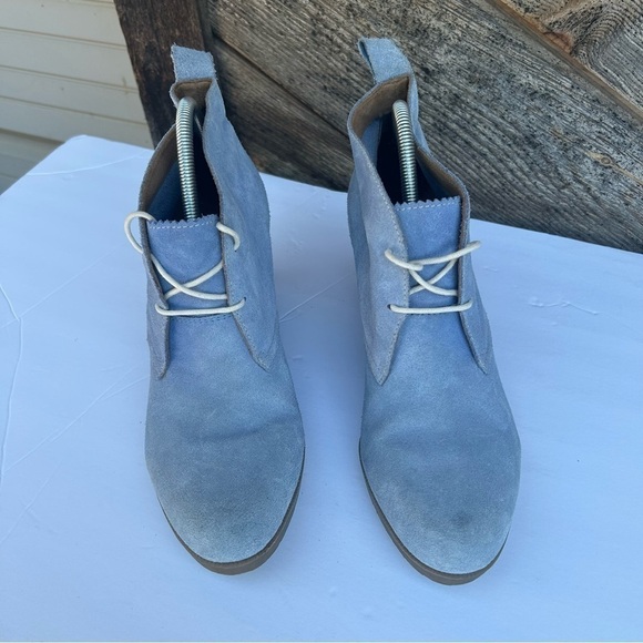 Dr. MARTENS Mandy Desert Boot Wedge in Ceramic Blue US 11 Lace Up Oxford - Picture 2 of 11